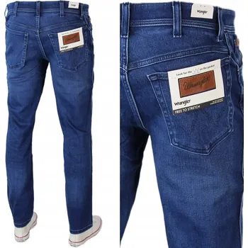 Pánské džíny WRANGLER TEXAS SLIM MODRÁ DŽEM 112358217 42/34