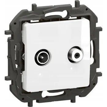 Elektrická zásuvka Koncová zásuvka antény TV-SAT (1 vstup) Bílá Legrand Niloe