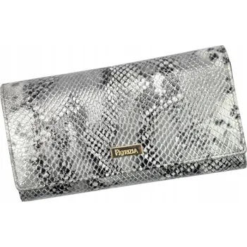 Peněženka PATRIZIA peněženka z pravé kůže stříbrná - dámská