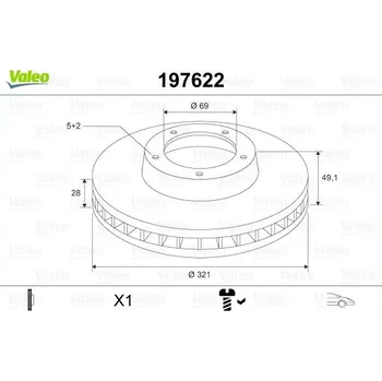 Brzdový kotouč Brzdový kotouč VALEO 197622