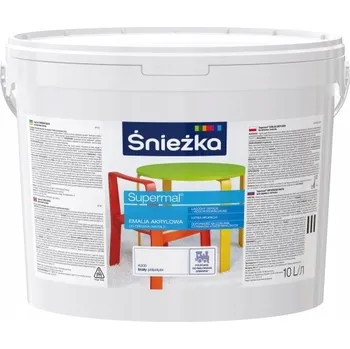 barva na zeď Barva barva na dřevo, nábytek, kov Śnieżka 10 l bílá pololesklá