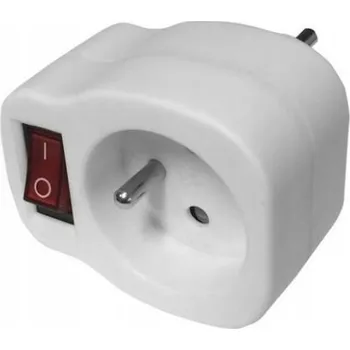 Elektrická zásuvka Elektrická Zásuvka s vývodem pro kabel, bílá barva