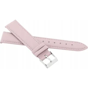 Řemínek na hodinky RŮŽOVÝ KOŽENÝ ŘEMÍNEK K HODINKÁM 12 mm JVD R41426-