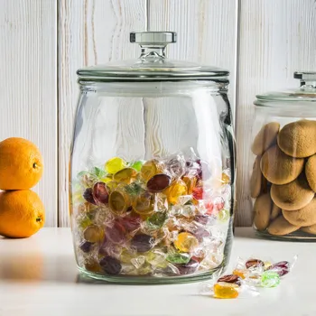 Dóza na potraviny Skleněná nádoba na cukrovinky TADAR Bee 3,8 l