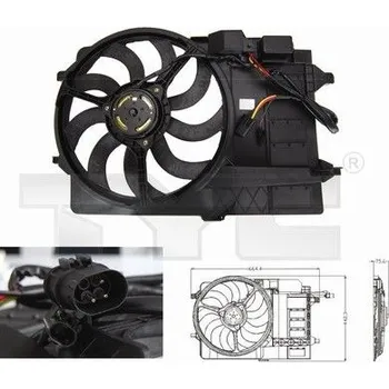 Výparník klimatizace Větrák, kondenzátor klimatizace TYC 803-0002