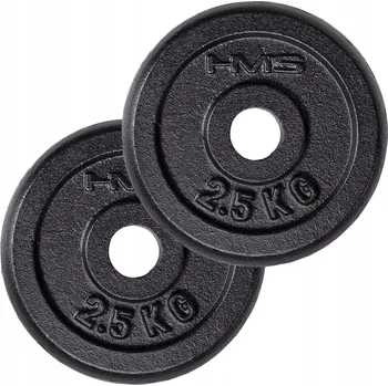 Železné Kotouče Závaží na Osa Činky pro Silový Trénink 2x2,5 kg