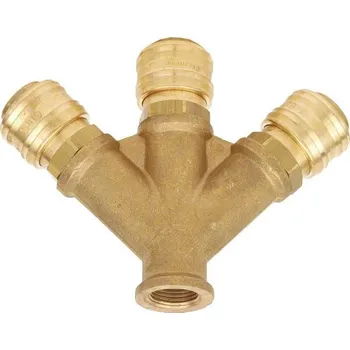 Vzduchová roztrojka 1/2" s rychlospojkami