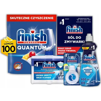 Přípravek do myčky Finish Quantum Kapsle do myčky nádobí Lemon 100 ks Sada 5 ks