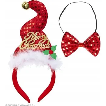 Čelenka Veselé Vánoce + vánoční motýlek sada