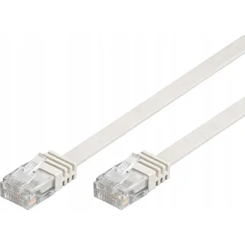 Síťový kabel Patchcord Goobay U/UTP 5e RJ45 / RJ45 0,5 m bílý