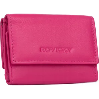 Peněženka Rovicky dámská peněženka z pravé kůže, růžová