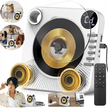 CD přehrávač PŘENOSNÝ CD PŘEHRÁVAČ S REPRODUKTOREM, PŘEHRÁVÁNÍ ALB, BLUETOOTH 5.0