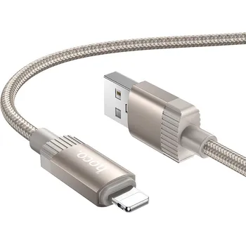 Kabel USB A na Lightning Hoco 2,4A 1 m X117 zlatý