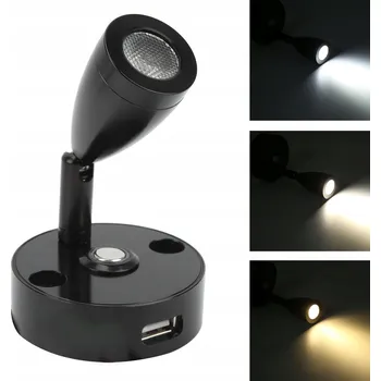 Čtecí lampička LED LAMPICKA NA ČTENÍ USB DOTYKOVÁ SVÍTILNA NA ZEĎ