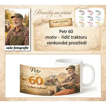 Narozeninový 10 - bílý / reálná kresba