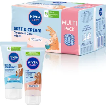 NIVEA BABY VÝBAVIČKA PRO PRVNÍ DNY pro děti a kojence, ubrousky, krém