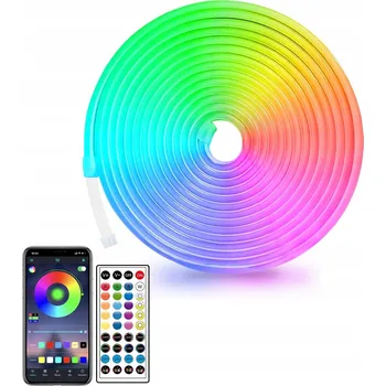 LED páska LED PÁSEK 10M NEON 5050 RGB APLIKACE DÁLKOVÝ OVLADAČ 24V IP65