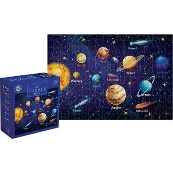 Puzzle Puzzle 250 dětských vesmírných planet Interdruk