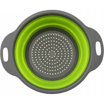 Cedník a síto Skládací silikonové sítko/cedník 19,5 cm - zelené
