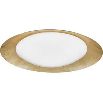 NOVA LUCE stropní svítidlo ZANO kov a akrylový difuzor bílá zvenku plátkované zlato uvnitř LED 28W 230V 3000K IP20 stmívatelné 9053821