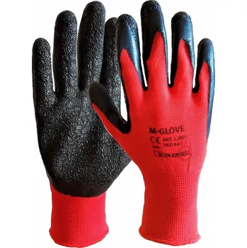 Pracovní oblečení Rukavice M-Glove L2001 ČERVENÉ velikost 7 - S, 120 párů