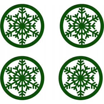 Filcová podložka pod hrnek Congee Sněhová Vločka 10x10 cm