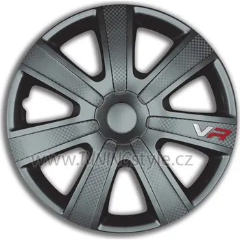Poklice na kolo Ozdobné kryty kol, poklice 15" 4racing VR CARBON GRAY 4ks