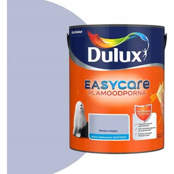 barva na zeď DULUX EASYCARE latexová barva matná, odolná proti skvrnám, ODSTÍN LILKOVÁ MAGIE, MATNÁ 5L