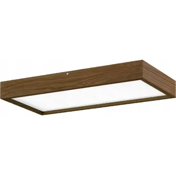 Stropní Svítidlo Dubový 62x32CM Závěsné Svítidlo Bodové Palisandr 28W LED Panel 4000K