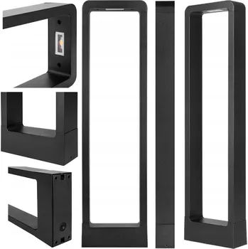 Venkovní osvětlení VENKOVNÍ ZAHRADNÍ LED LAMPA 7W 50CM STOJÍCÍ STOJACÍ SLOUPEK ANTRACIT 4000K