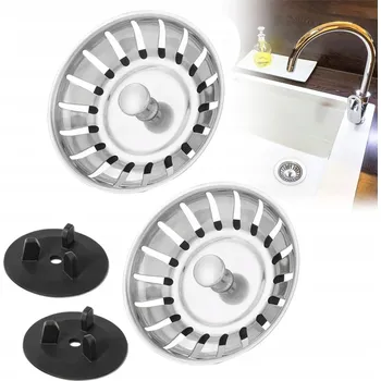 sítko a zátka do dřezu 2 ks Sítko/zátka do dřezu pro TEKA IKEA FRANKE - košový ventil