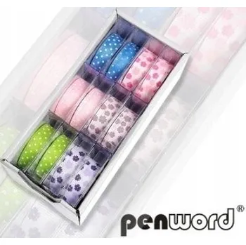 Stuha Samolepicí dekorativní stuha 1,5 cm x 1 m 12 Ks