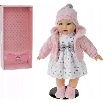 Panenka PANENKA MIMINKO 40 CM V DÁRKOVÉM BALENÍ MLUVÍ A ZPÍVÁ V POLŠTINĚ + DUDLÍK