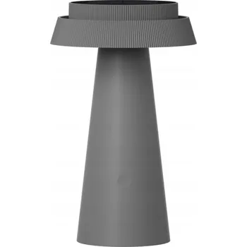 Lampička Solární LED stolní lampa šedá houbička akumulátor USB-C IP54 23 cm Polux