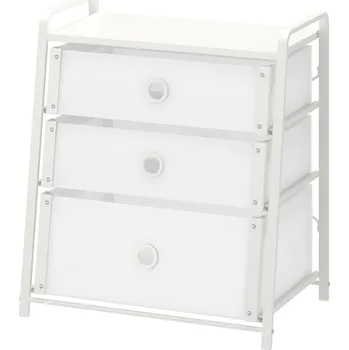 Komoda IKEA LOTE Komoda se 3 zásuvkami, bílá, 55x62 cm