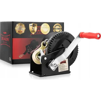 Stavební technika Ruční lanový naviják Dragon Winch 1133 kg, 10 m, dvourychlostní