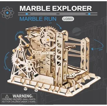 Dřevěná hračka Dřevěný Model Robotime Mechanická Dráha / Kuličková Dráha LG503
