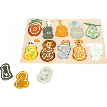 Puzzle Puzzle Small Foot 11702 , 10 dílků, hnědá