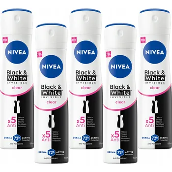NIVEA WOMAN DEODORANT INVISIBLE sprej 5x150ml