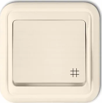 vypínač Křížový vypínač pod omítku Karlik, béžové odstíny 1WPT-6