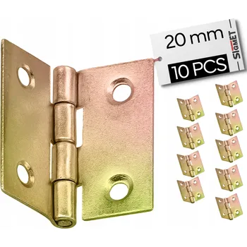 Nábytkové kování Nábytkový pletený závěs 20 x 25 mm, ocel, pozink zlatě, pro skříňky, dvířka, nábytek