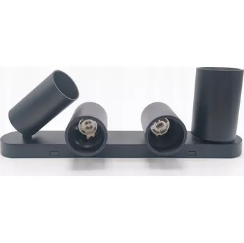 Žárovka MADARA ALTRO Zásuvka pro 4 žárovky GU10 230V IP20 350X70X135MM ČERNÁ