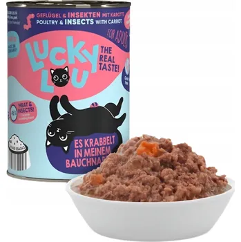 Krmivo pro kočku Lucky Lou Lifestage Adult Drůbež a hmyz konzerva 400g