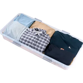 Úložný box Vevor Úložný box pod postel na kolečkách 1010×510×150 mm, s víkem, 2 ks