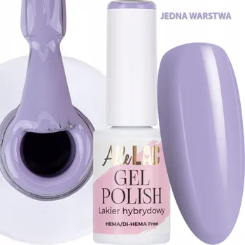 Lak na nehty Hybridní lak ALLELAC 6g LED/UV Gel Polish Fialová P3 Pastelová Fialová