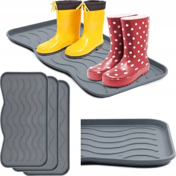 Rohožka Podložka Odkapávač na obuv pod boty Odvlhčovač bot SET 3ks ŠEDÁ