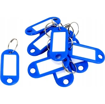 Modré přívěsky na klíče D.Rect 10 kusů