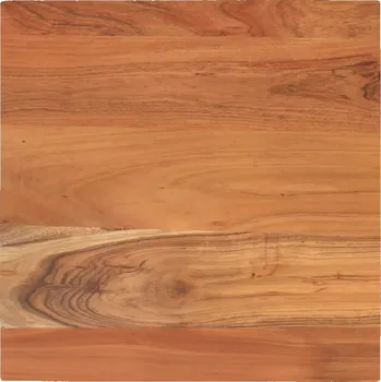 Konferenční stolek Stolní deska z masivního akáciového dřeva, rustikální, 40x40x3,8 cm