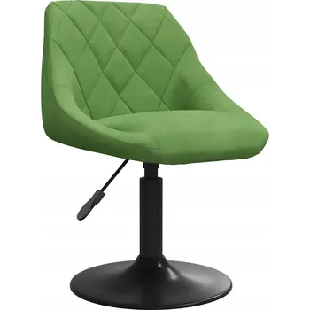 Jídelní židle Otočná židle světle zelená 46x44x(62,5-77,5) cm