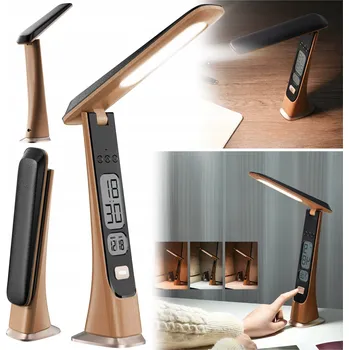 Lampička STOLNÍ LAMPA NA STŮL NOČNÍ ŠKOLNÍ LED S DISPLEJEM HODINY DATA 6v1